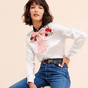 Glamorous Western Tie Neck Blouse